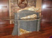Stone Reception Desk